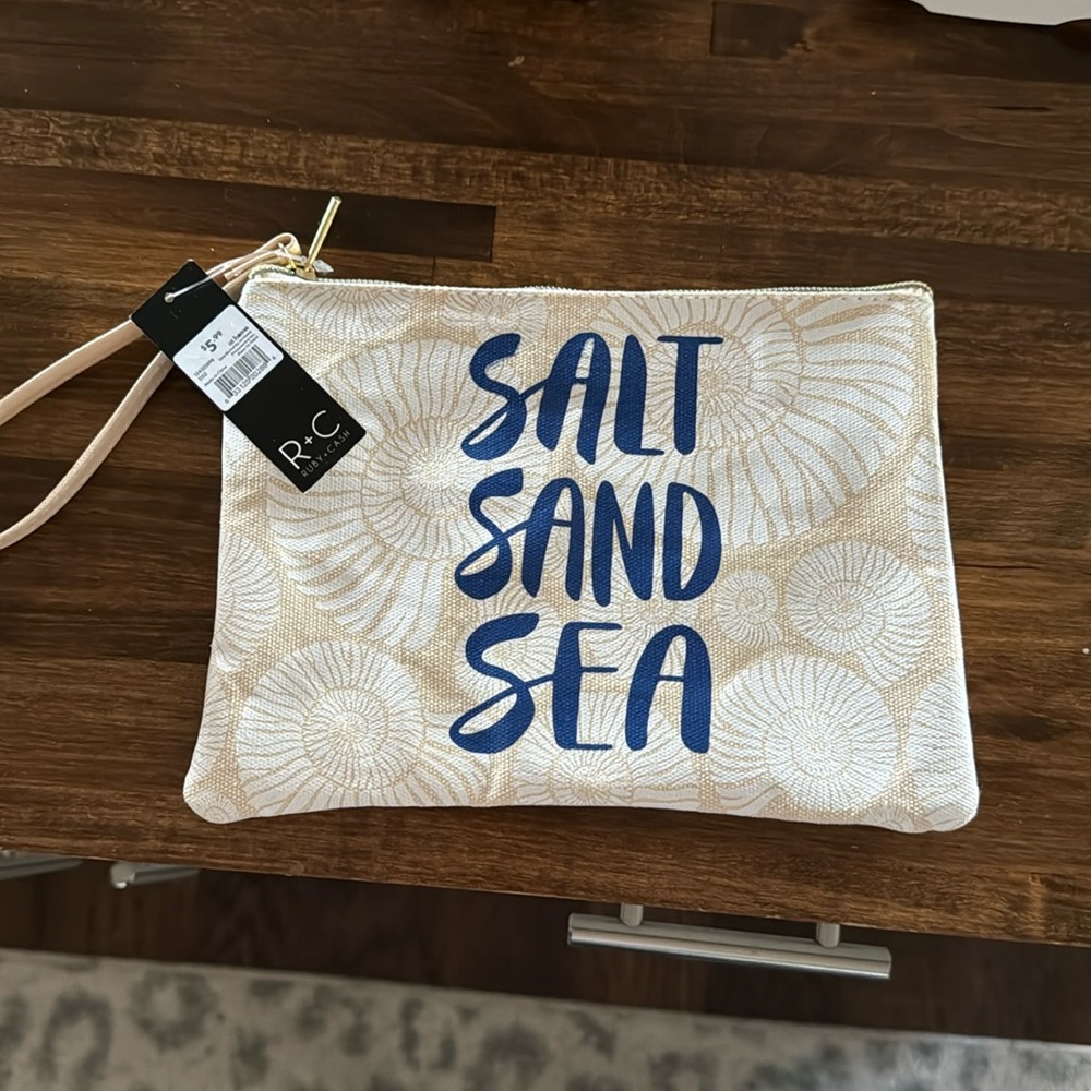 Ruby and cash clutch